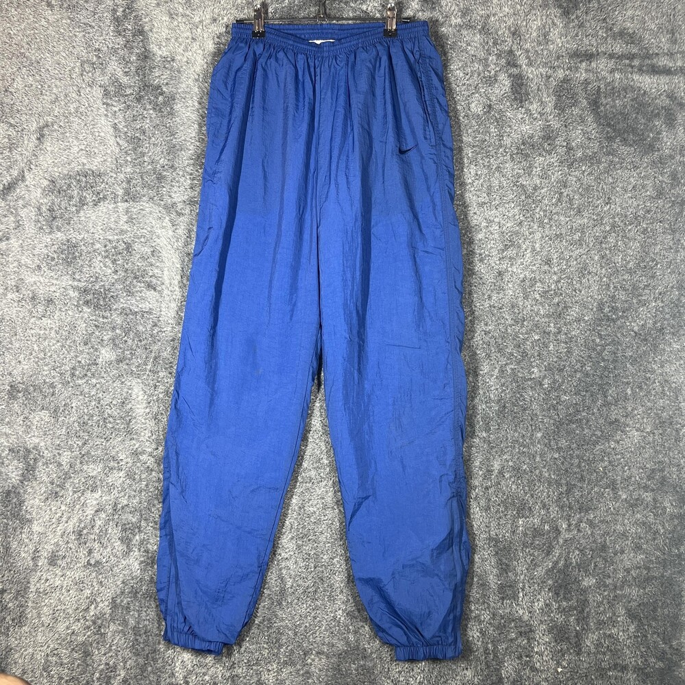 Nike Pants Unisex Kids 8-10 Blue Ankle Running Jogging Nylon Polyester